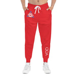 Red Athletic Joggers (AOP)